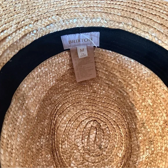 Brixton Joanna Honey Straw Hat with Black Band - Picture 8 of 9